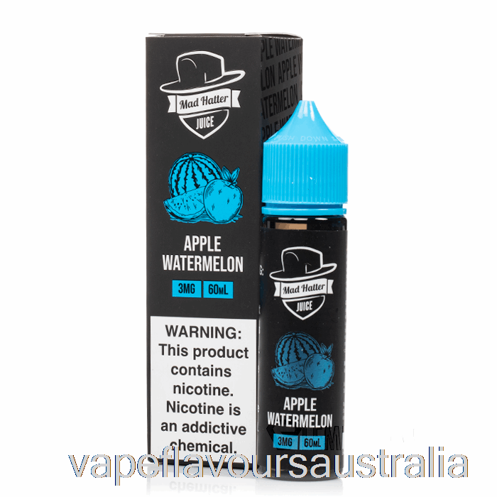 Vape Australia Apple Watermelon - Mad Hatter - 60mL 0mg